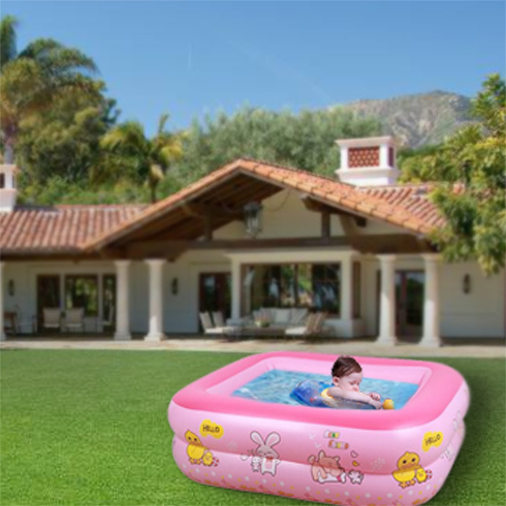 Children's Inflatable Pool Rectangular Inflatable Swimming Pool Thicken Home Baby Swimming Pool Inflatable Swimming Pool*3