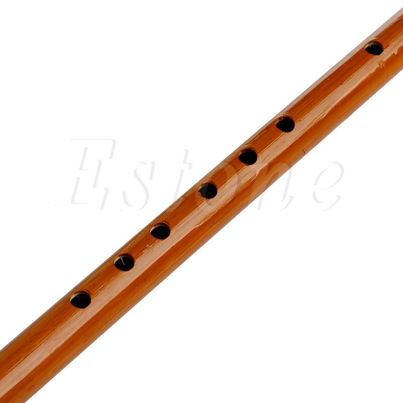 Chinese Traditional 6 Hole Bamboo Flute Clarinet Student Musical Instrument Wood Color Free