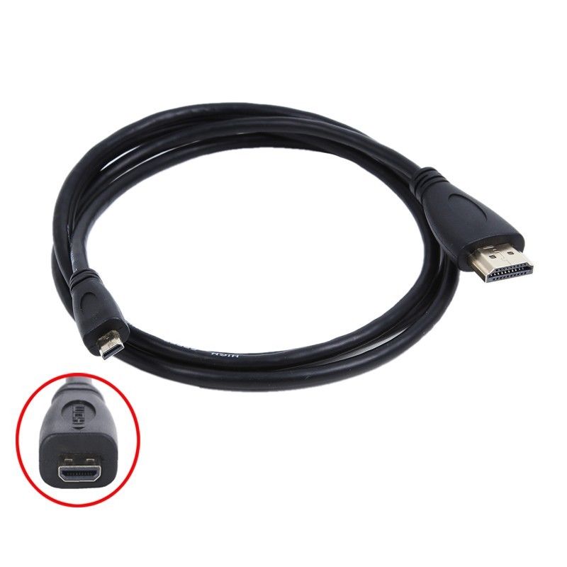 Cable de vídeo Micro HDMI 1080P A/V para TV, para videocámara Samsung HMX-F90 BN F90BP F90SN