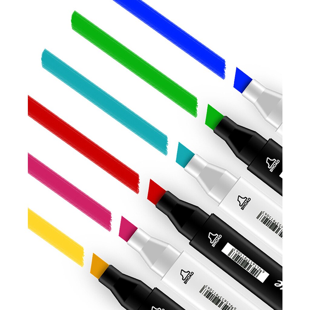 Arts Marker Pen Alcohol Based Graphic Art Twin Tip Markers for Student Artist