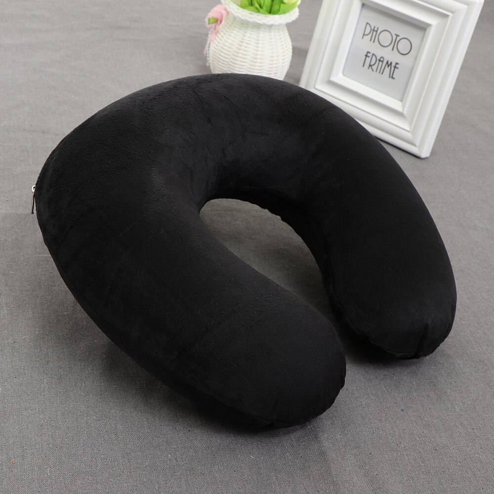 1 PC Geheugen U-vormige Reizen Air Kussen Nek Ondersteuning Head Rest Kussen Comfortabele Kussens Voor reizen/dagelijks ontspannen