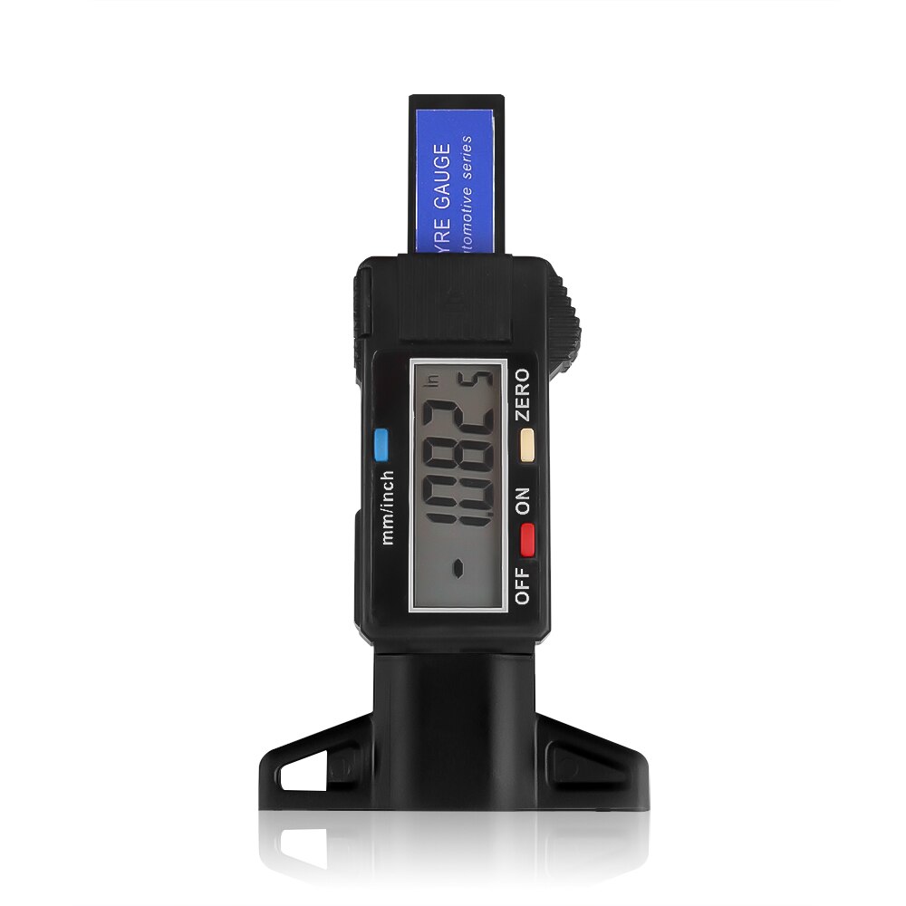 0-25mm Digital Thread Measurer Tester High Accuracy Tire Tread Depth Gauge Meter LCD Display Car Brake Shoe Pad Wear Gauge