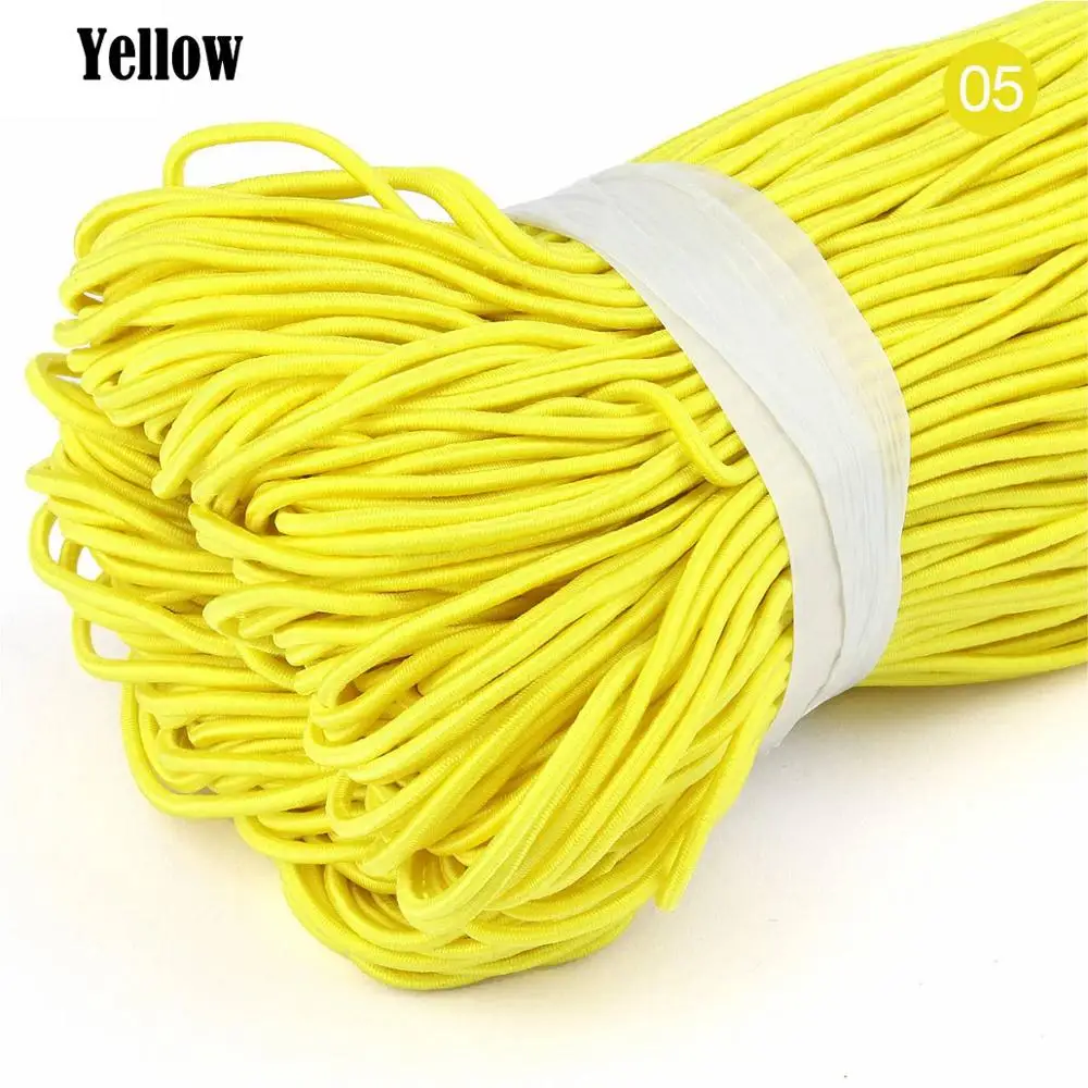 1,5 mm kleurrijke hoog-elastische ronde elastische band ronde elastische touw rubberen band elastische spandex band trim DIY naaien accessoires: Antique Copper / 1.5m