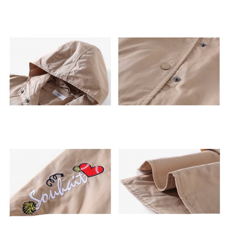 Tytöt trenssitakit teini tuulitakki syksy kirjonta takit lasten vaatteet lasten vaatteet kouluasut 8 10 12 vuotta