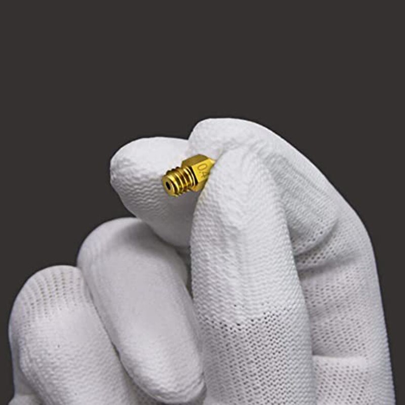 3D Printer Nozzle Kits 10Pcs Extruder Nozzles + 10Pcs Cleaning Needles + 1Pcs Tweezers for ender 5 3 Creality Mk8 Nozzle Pack