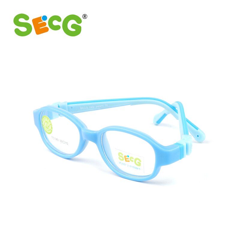 SECG-gafas ópticas con montura para niños, lentes de visión desmontables suaves y flexibles para Miopía