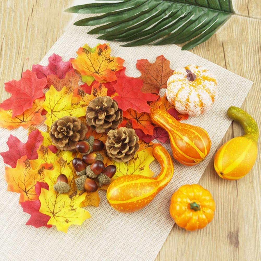 50pcs Halloween Simulation Vegetable Bubble Pumpkin DIY Party Atmosphere Supply Halloween Festival Decorations for Home