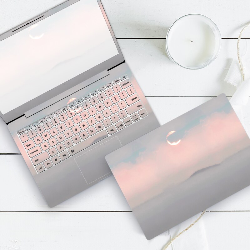 ABC ordinateur portable peau coucher de soleil océan ciel ordinateur portable autocollants décoratifs pour macbook Air xiaomi lenovo hp15 acer vinyle autocollant clavier: ZD-467