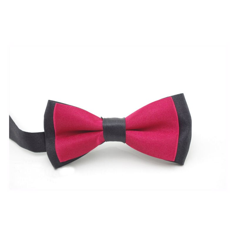 Nœud papillon pour enfant, vêtement classique, couleur unie, réglable, boutonné, deux tons, bleu, rouge, pour plus d'ingéniosité: a11
