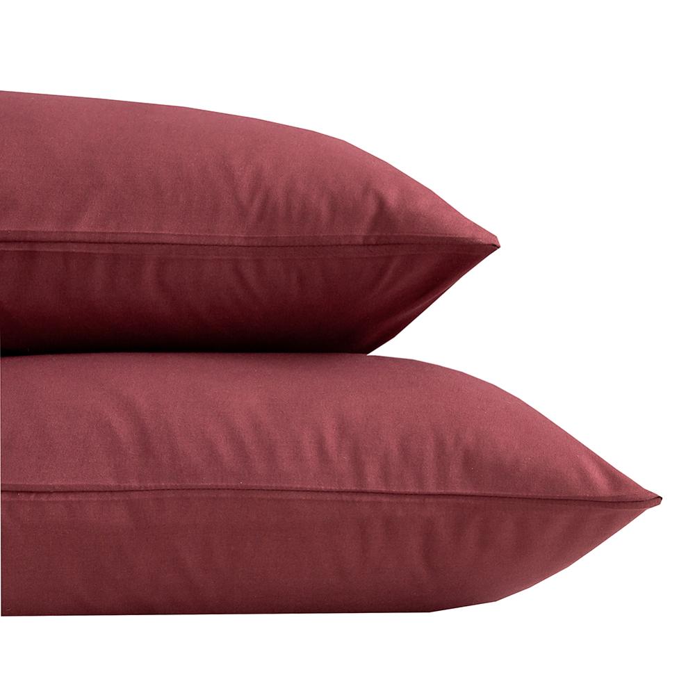 Bonenjoy 1 pc sängkläder utan örngott överlakan för sängen fast vinröd färg queen size lakan set king size
