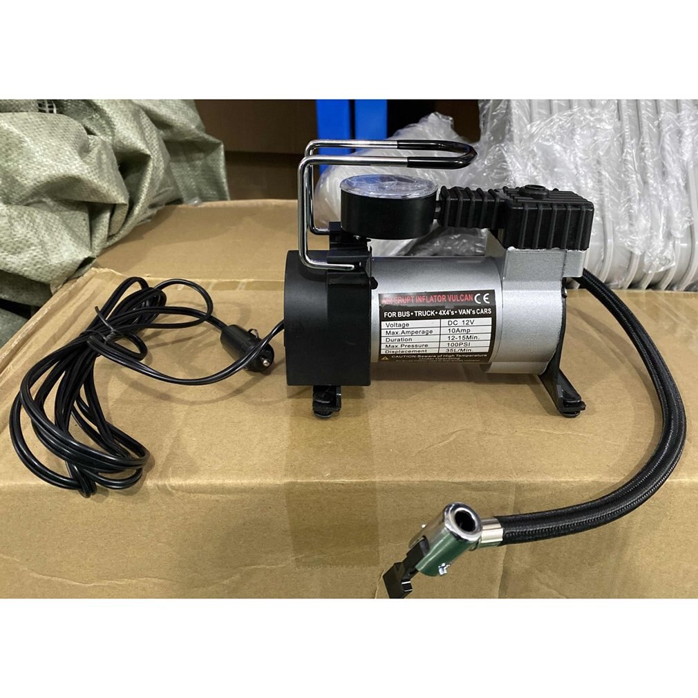 Portable Super Flow DC 12V 80PSI Metal Air Compressor Tyre Inflator Car Air Pump Vehicle Pump Electric Pressure Gauge