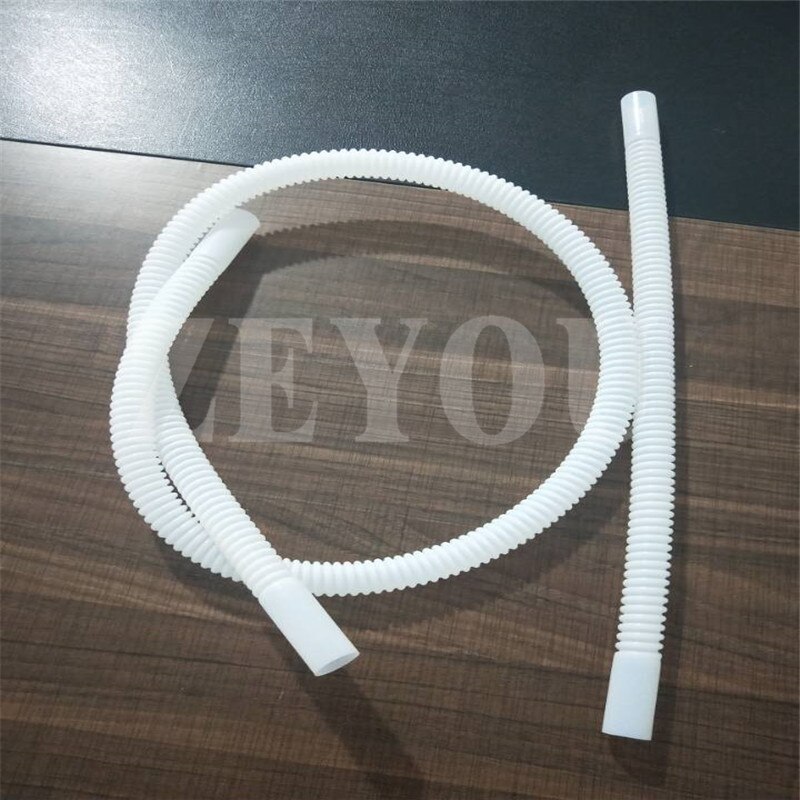 Tubo corrugado de PTFE blanco, resistente a altas temperaturas, anticorrosivo, F4, fuelle de 8x10mm, 1 metro de largo