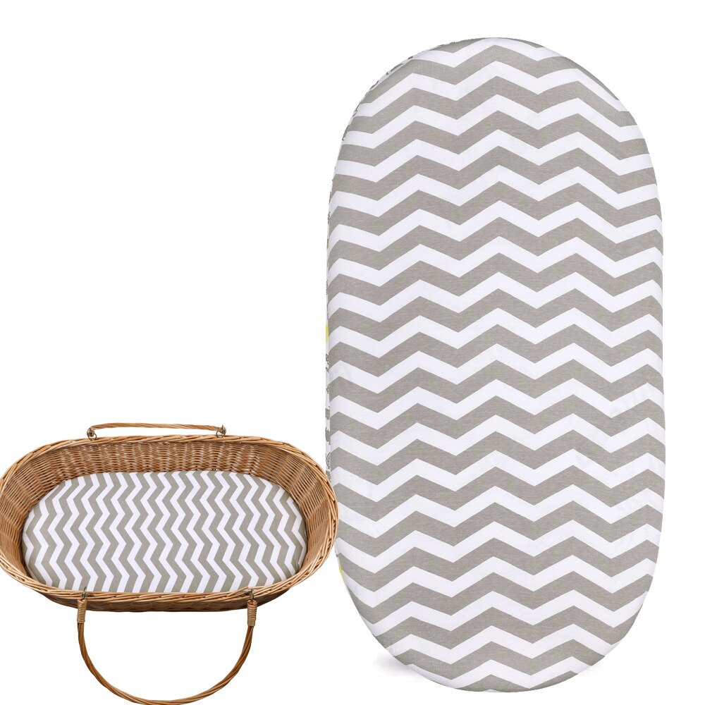 Bassinet Sheet Organic Cotton Rainbow Pad Covers Universal Fit For Bassinet Mattress Pad Hourglass For Boys &amp; Girls Pad Covers: ZLD0020-1