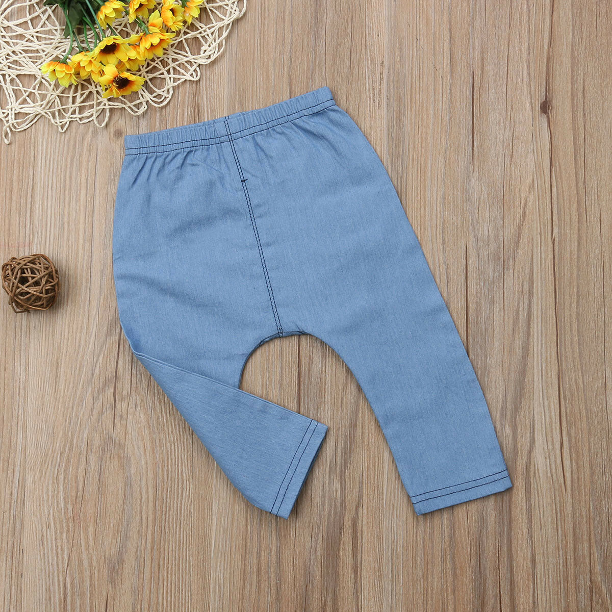 Gloednieuwe Peuter Pasgeboren Kinderen Baby Meisje Jongen Leuke Denim Lange Beer Broek Leggings Pp Broek Bodems 0-3T