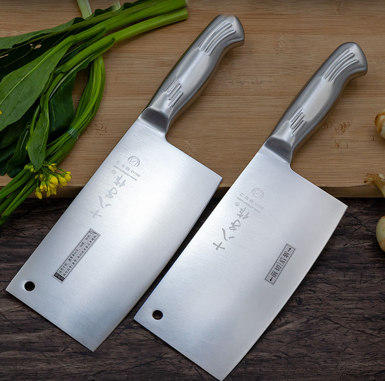 Japan køkken køkkenknive træhåndtag kød frugt grøntsag fisk slagterkniv kinesisk spaltemaskine med høj kulstofkniv knivkniv: Ab