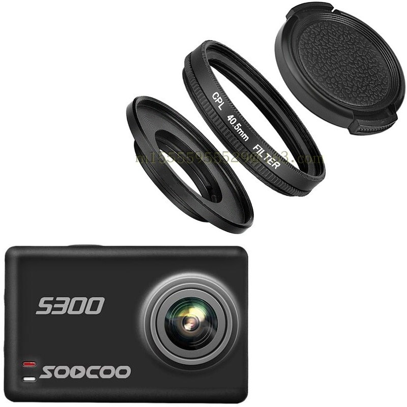 SOOCOO Accessoires 40.5mm CPL Filter/MC UV Filter Beschermen Lensdop Lens Protector Cover voor SOOCOO S200 s300 Actie Camera
