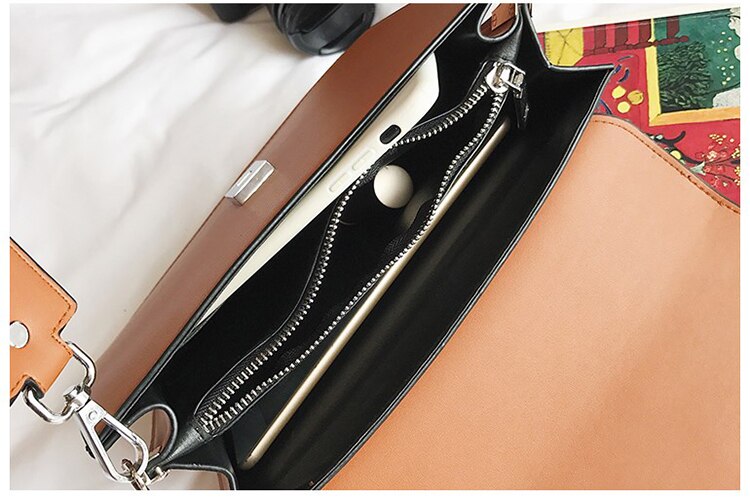 ins sacs à main chauds femmes simple commute mallette sac carré PU sauvage épaule Messenger sac multi-fonction OL dames