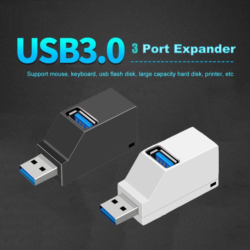 Mini 3 Poorts USB 3.0 Hub High Speed Data Transfer Splitter Box Adapter Voor PC Laptop MacBook Air Pro