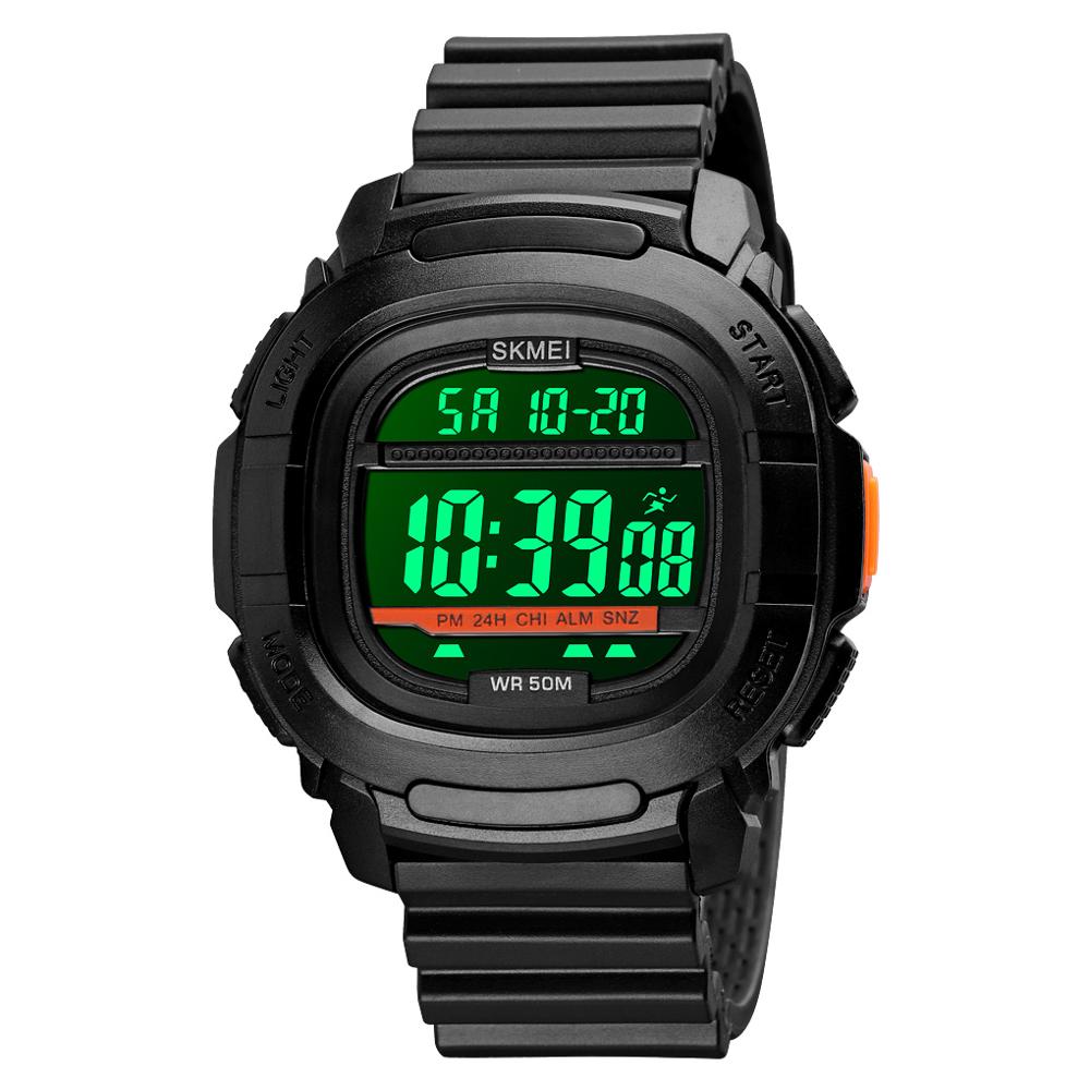 Skmei heren digitaal polshorloge dual time outdoor horloge led waterdicht gshock elektronische sporthorloges herenhorloges reloj hombre