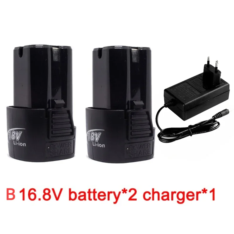 16,8 V 13000 mAh Universal--Akku mit großer Kapazität für Elektrowerkzeuge, Bohrmaschine, Elektroschrauber, Li-Ionen-Akku: grau