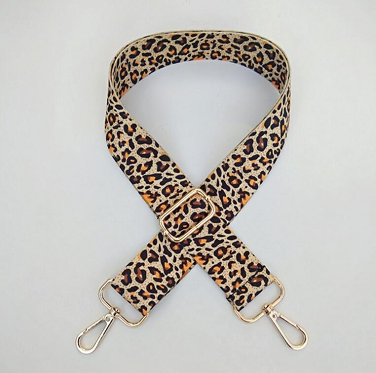 Aimyoung leopard laukku hihna käsilaukun vyö leveä olkalaukun hihna vaihtohihna lisävaruste laukku osa säädettävä vyö laukkuun: 1 / Hopeaa metallia