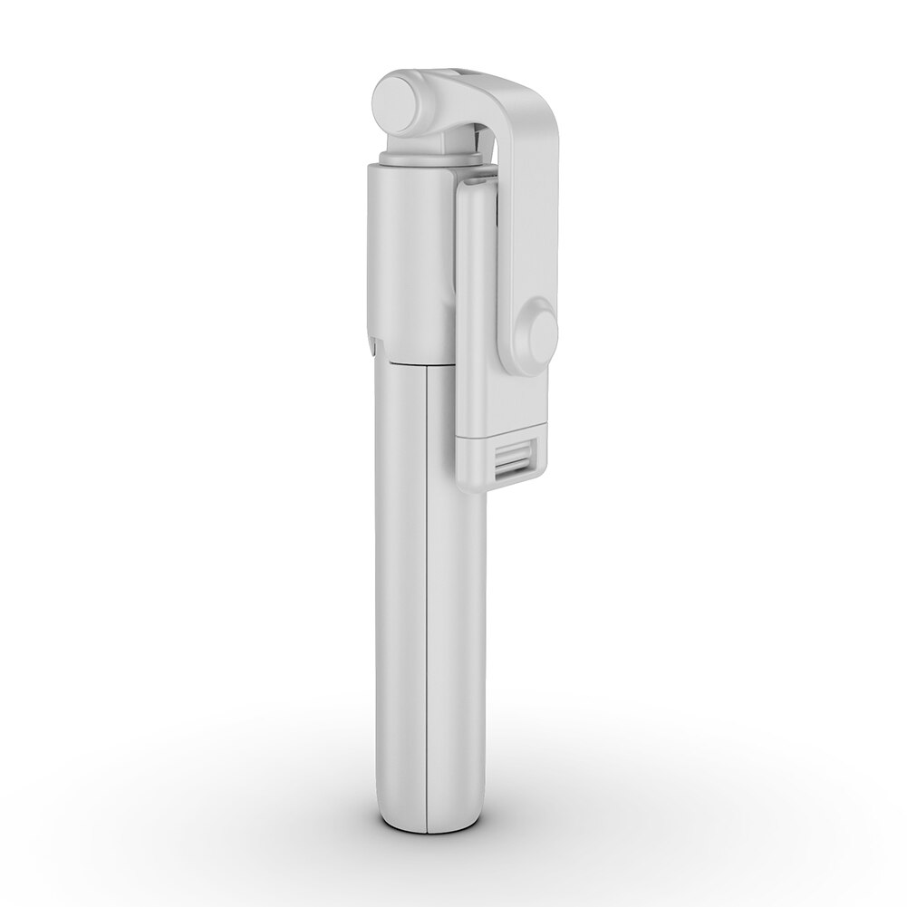 Wireless Bluetooth Selfie Stick Tripod Aluminium Alloy Foldable Handheld Monopod Shutter Remote for Smartphone: White