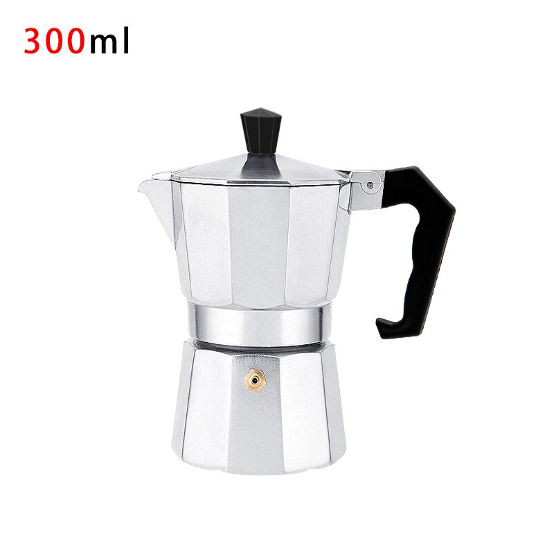 Moka Fliter Pot Maker Moka Pot Stainless Steel Classic Italian Espresso Coffee Pot For Home: 300ml