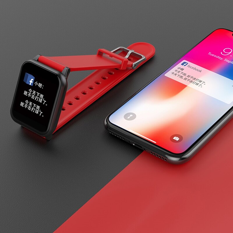 TEZER Z02 Sport Smart Watch Heart Rate Monitor Blood Pressure Tracker IP67 Waterproof For Android/IOS Smartwatch Wristband Red