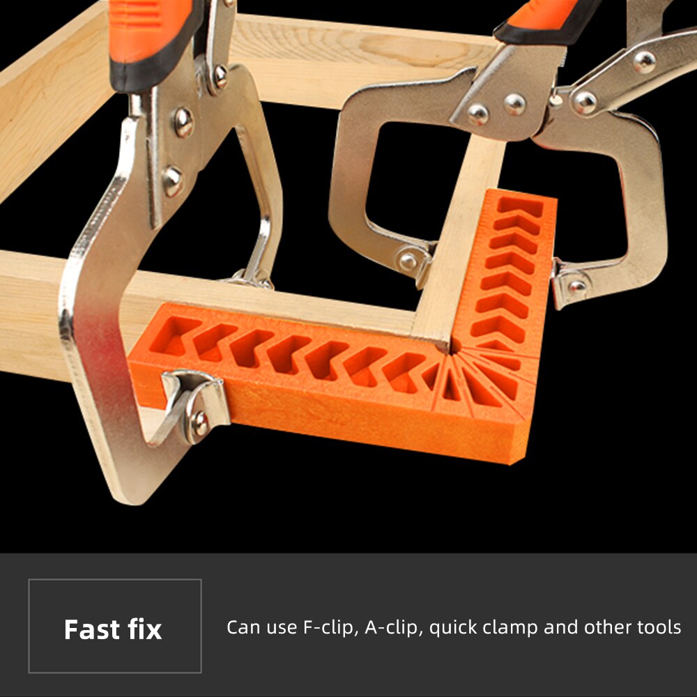 Right Angle Clamp L-Shaped Fixed Tool Locator Ruler Clamping Woodworking Tools Scribing Aid 90 Degree Fixed Tool Scribing Aid