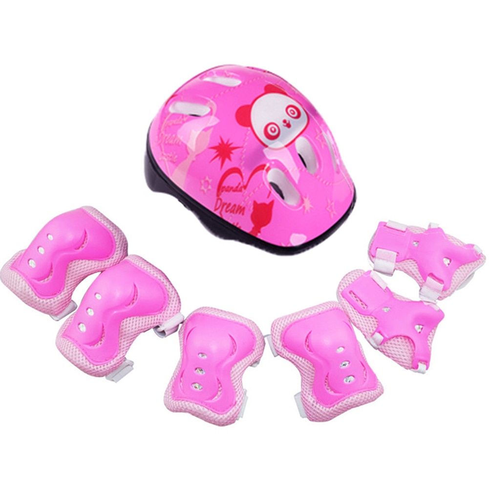 Sports Elbow Skating Knee Outdoor Wrist Riding Cycling Adjustable Protective Gear Roller Safeguard Helmet Protector Set For Kids