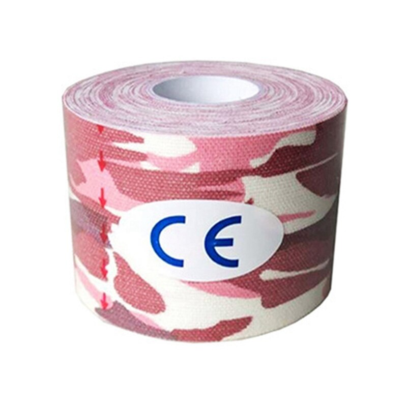 5cm x 5m selvklebende teip atletisk muskelstøtte fysio stropping bånd sport taping trening trening trening muskel beskytter: Gul