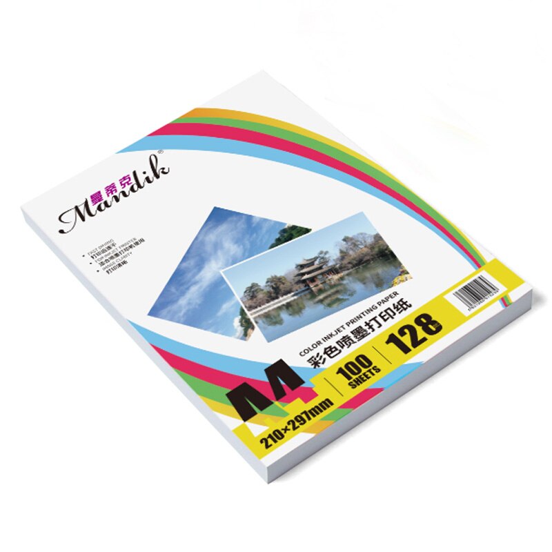 100 sheets 108g 128g A3 A4 Single Side Matte Photo Paper for Color Inkjet Printers