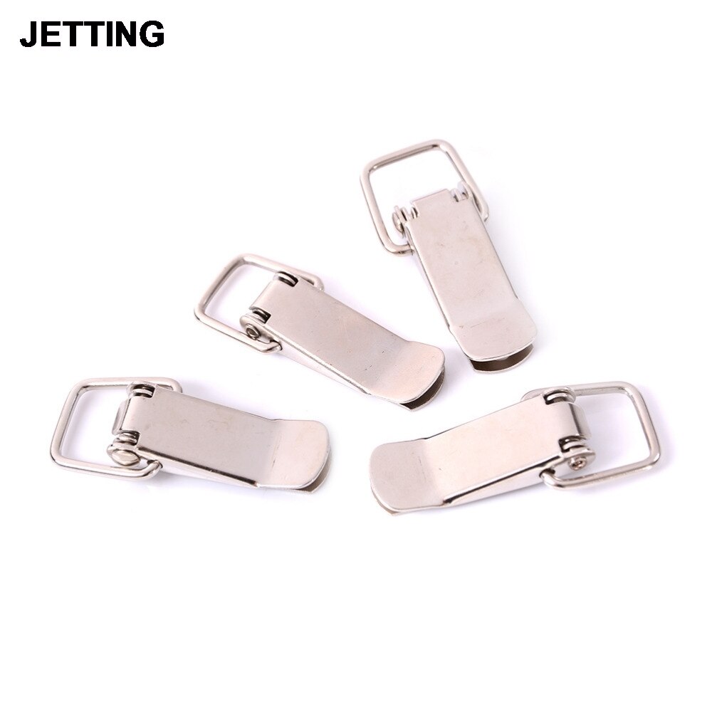 4pcs Iron Hasp Sliding Door Window J105 Cabinet Boxes Spring Loaded Latch