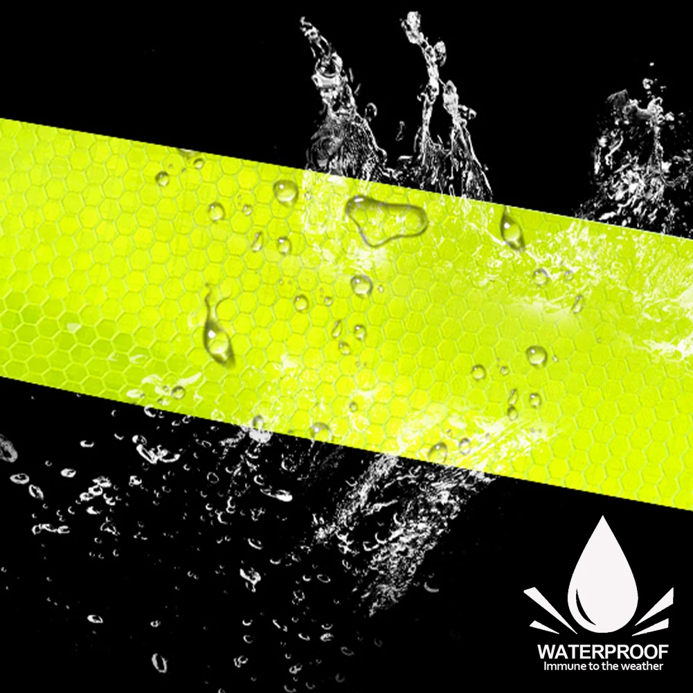 64 stks/set motorfiets sticker reflecterende zelfklevende decoratieve sticker PVC waterdichte veiligheidswaarschuwing opvallendheid helmen sticker