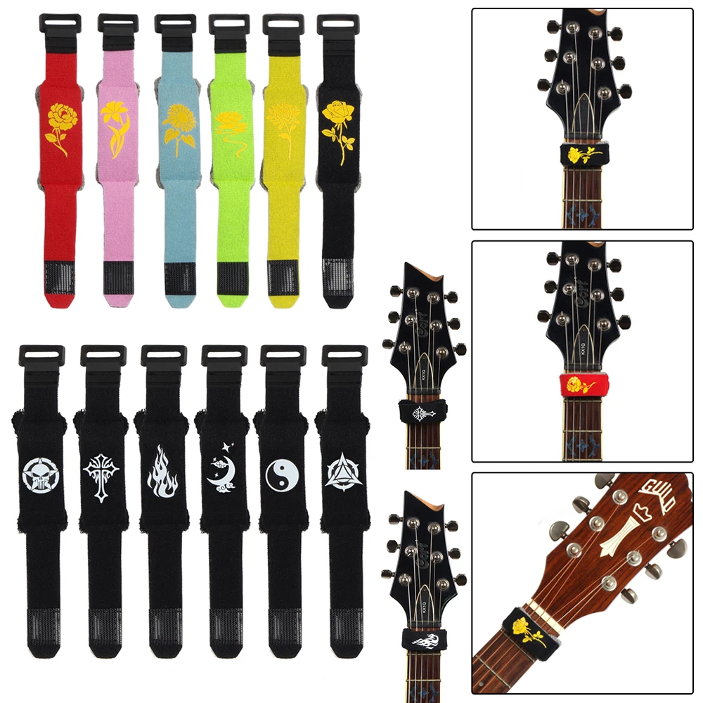 Cuerdas de traste de guitarra, amortiguador de ruido silencioso, cinta de haz de guitarra para guitarras, bajo, ukelele, instrumentos de cuerda, piezas de accesorios