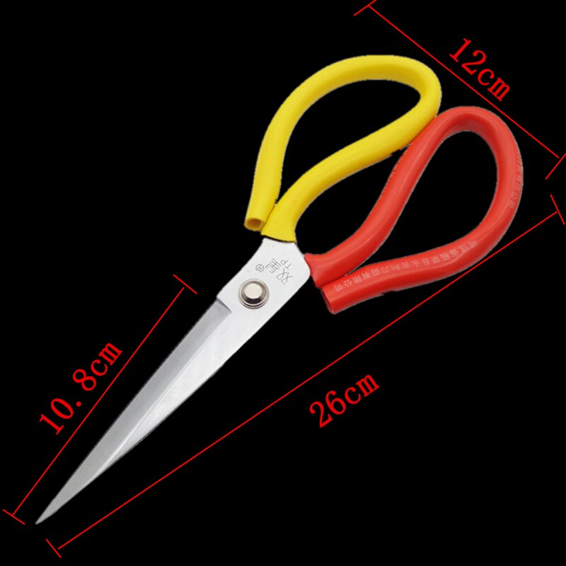 Hohe Mangan Stahl Rost Prävention Industriellen Schere NäHenne Schneider Schere Handwerk Schere Stoff Cutter Leder Schere: F    26CM  10.4Zoll