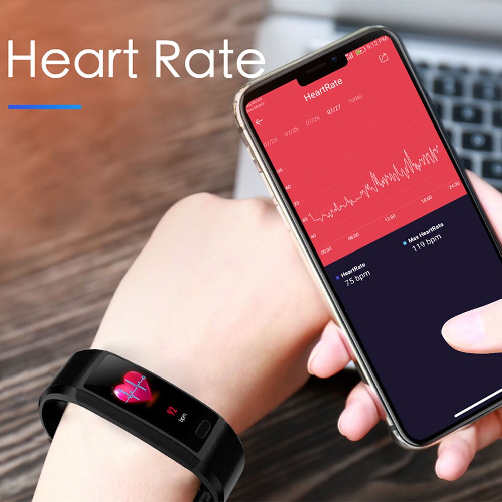 Smart Bracelet Blood Pressure Measurement Pedometer Fitness Tracker Watch Men Women Smart Band Waterproof For Android IOS xiaomi