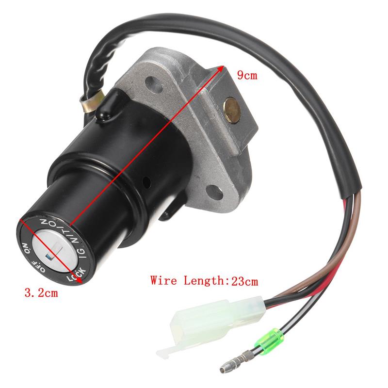 Motorcycle Ignition Switch Lock Assembly 3-Pin With Keys Fit For Yamaha DT 125 R/TZR 250/XT 350/XT 600