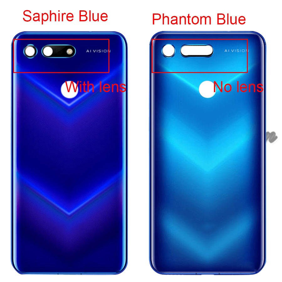 Para huawei honor v20 bateria capa porta traseira peças de reposição para huawei honor vista 20 capa traseira caso PCT-AL10
