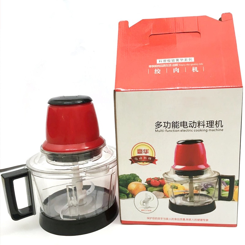 3L Automatic Powerful Meat Grinder Multifunctional Electric Food Processor Electric Blender Chopper Meat Slicer Cutter