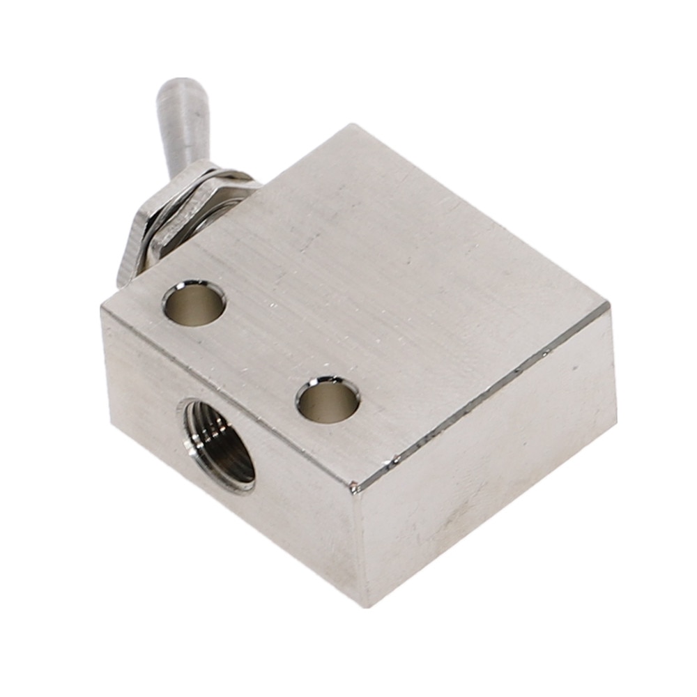 Mechanical Valve TAC2-31V 1/8"PT Thread 2 Position 3 Way Toggle Lever Air Pneumatic switch Valve w Fittings