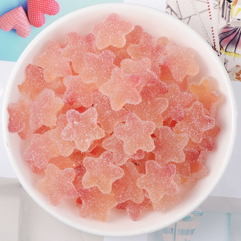 Boxi5pcs/10 Stks/pak Slime Charms Resin Star Additieven Benodigdheden Diy Kit Filler Decor Voor Pluizige Clear Cloud Slime Klei