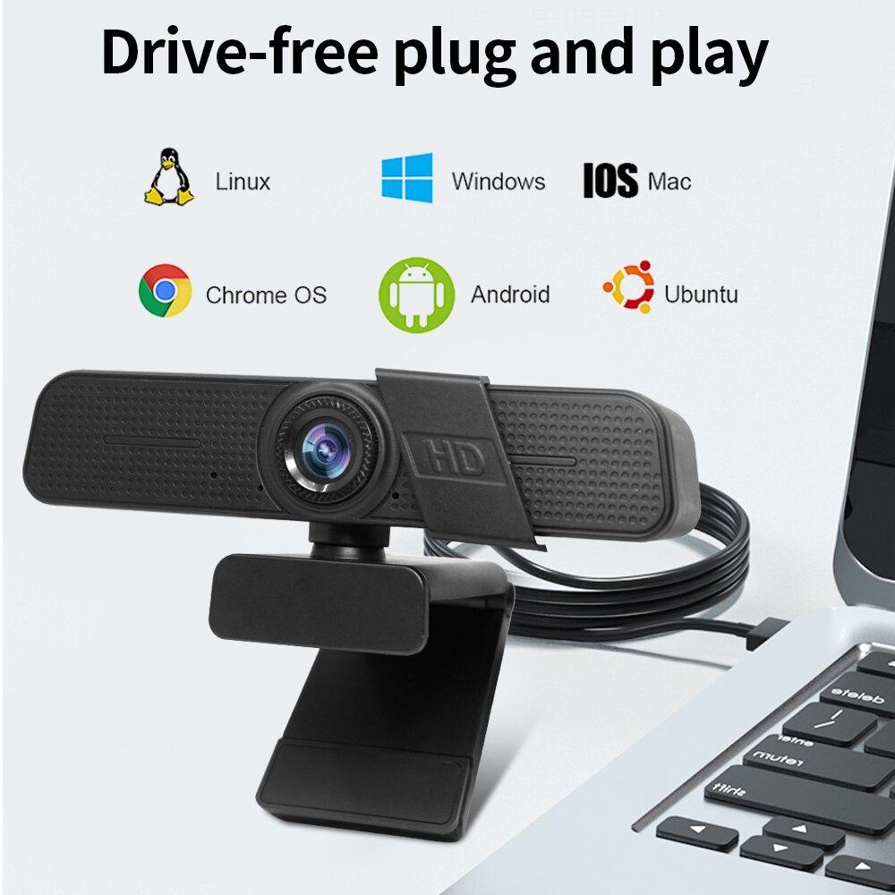 Tishric C150 Hd Webcam 1080P 2K Computer Camera Webcam Web Camera Met Microfoon Usb Webcam Full Hd 1080P Webcam Voor Pc
