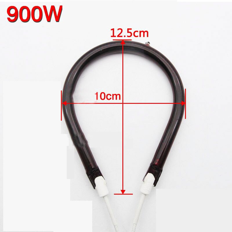 Infrared Halogen Lamp Tube Infra-Red Heater Bar Tube Pipe Electric Heater Heat Element Wine Red