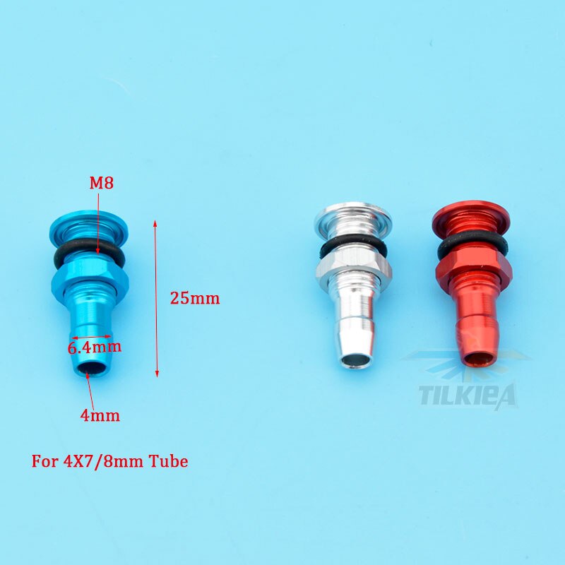 1pcs M6/M8 RC Barca di Alluminio Ugello 3 di Colore Adatto Per La Electric Boat Metanolo A Benzina Barca 26CC