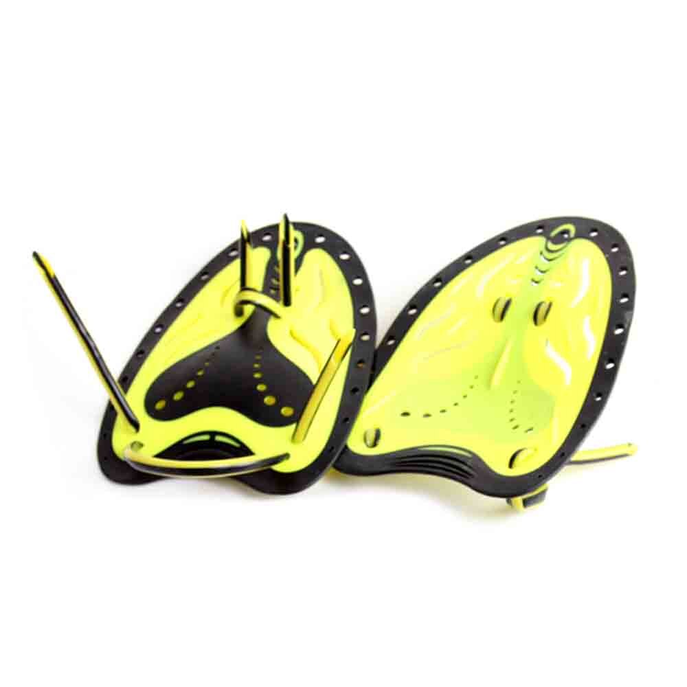 Palas de Entrenamiento de natación profesionales ajustables, aletas de mano, de silicona, hechas a mano, guantes de buceo, palas planas