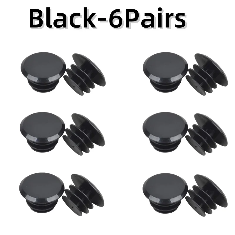 1-10 pares de tapas de manillar de bicicleta de montaña, color negro, rojo y blanco, cubiertas de plástico para accesorios de 22mm de diámetro: Verde