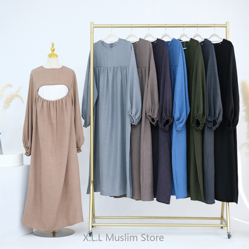 Abaya-Robe de luxe pour femmes musulmanes, vêtements d'allaitement, Kebaya, Kaftan, Maroc, Turquie, Dubaï, Eid Ramadan