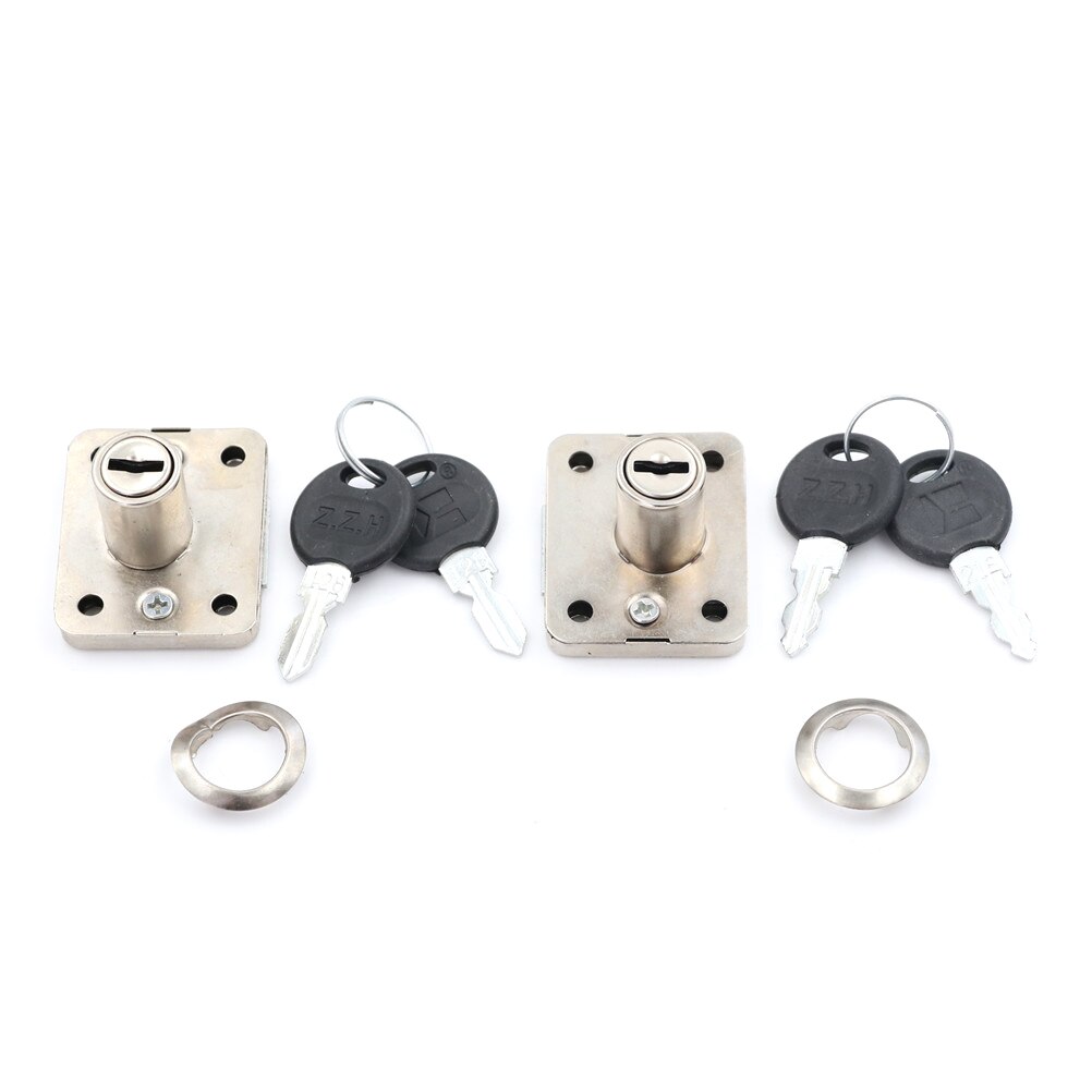 1Set Desk Drawer Dead Bolt Lock For Drawers Box Cabinet Cupboards Panel Two Keys Easy Installation