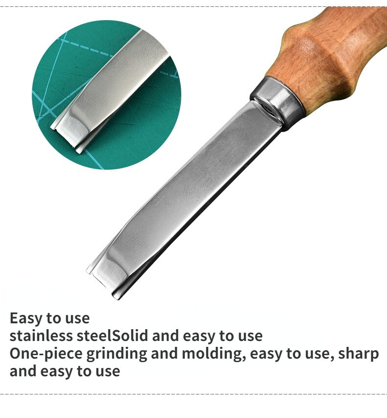 Leather Tools Leather Manual Digger Edge Digger Shovel Trough Leather Trencher Craft DIY Tool